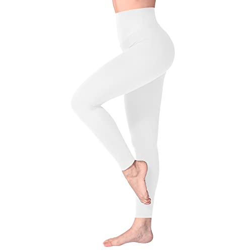 SINOPHANT High Waisted Leggings for Women, Buttery Soft Elastic Opaque Tummy Control Leggings, Plus Size Workout Gym Yoga