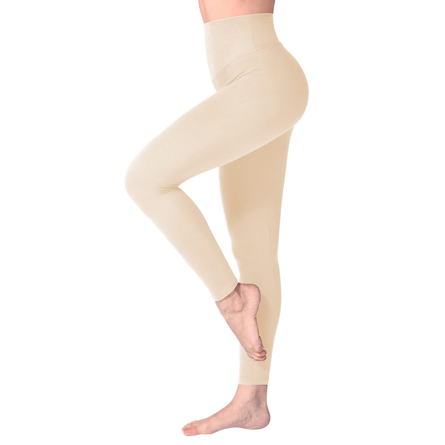 SINOPHANT High Waisted Leggings for Women, Buttery Soft Elastic Opaque Tummy Control Leggings, Plus Size Workout Gym Yoga