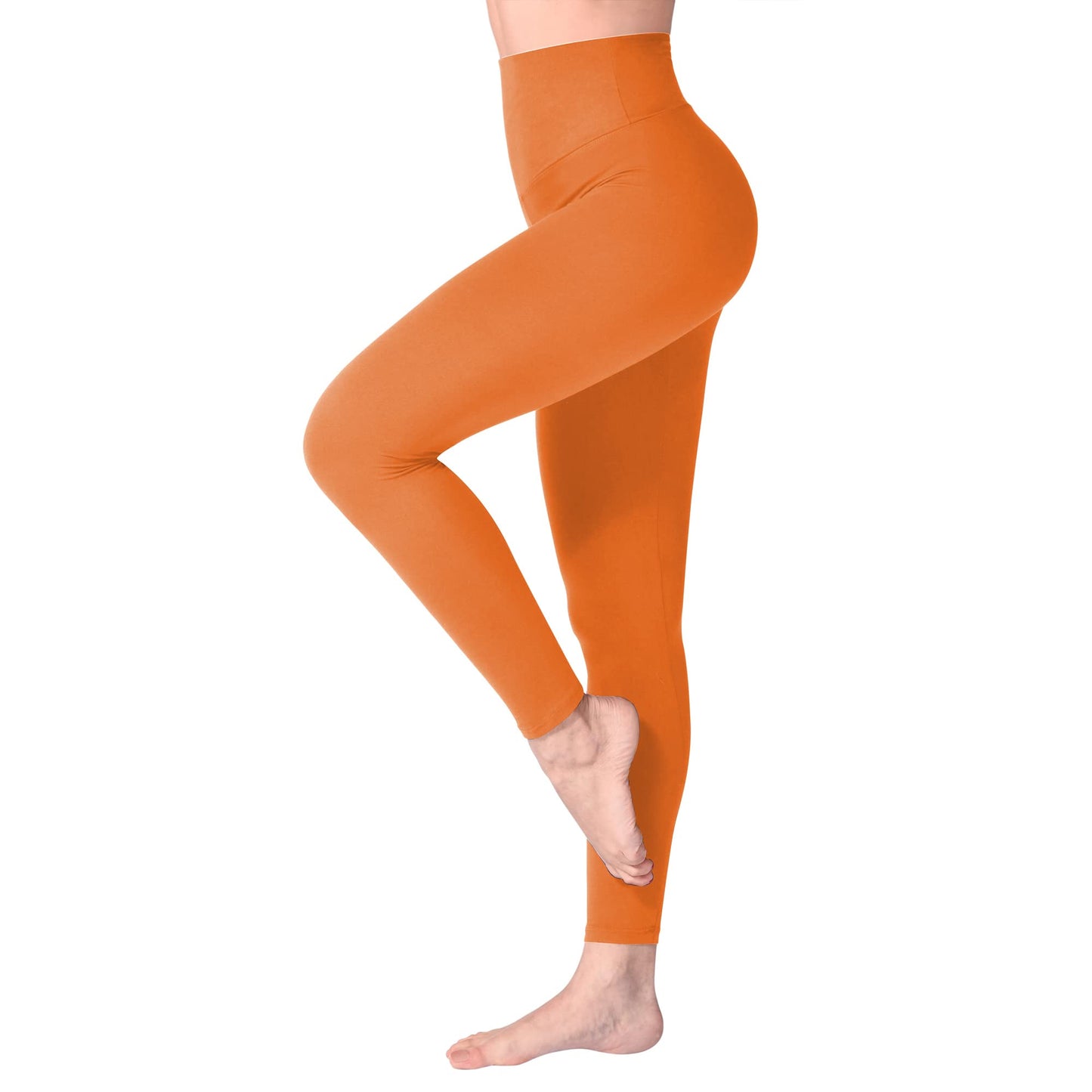 SINOPHANT High Waisted Leggings for Women, Buttery Soft Elastic Opaque Tummy Control Leggings, Plus Size Workout Gym Yoga