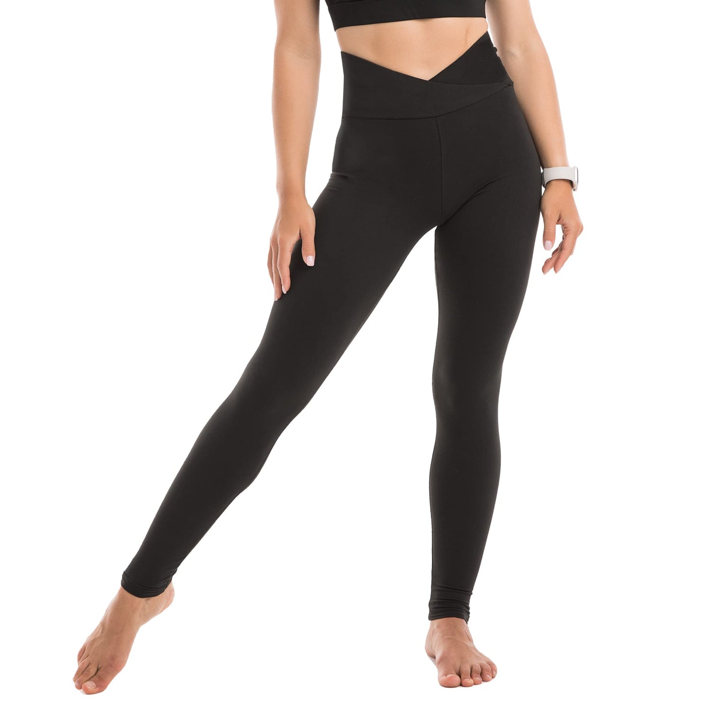 SINOPHANT High Waisted Leggings for Women, Buttery Soft Elastic Opaque Tummy Control Leggings, Plus Size Workout Gym Yoga